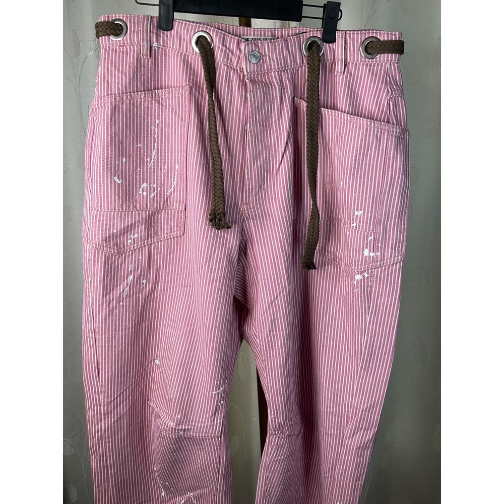 NWOT Free People LIMITED EDITION!! Moxie Railroad Jean, Size 31/Size 12 - Picture 2 of 9
